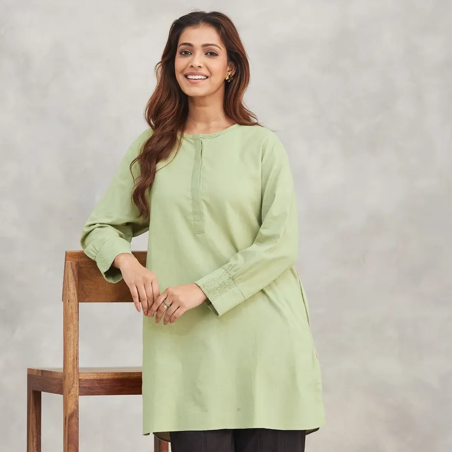 Light Green Short Kurta